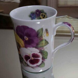 Rare Pansy Flowers Tea Mug